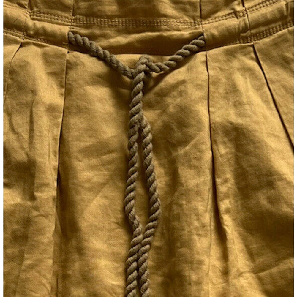 Ann Taylor Loft Skirt Womens Size 2 Brown Mini Rope Drawstring Hook Back Closure - Picture 3 of 4